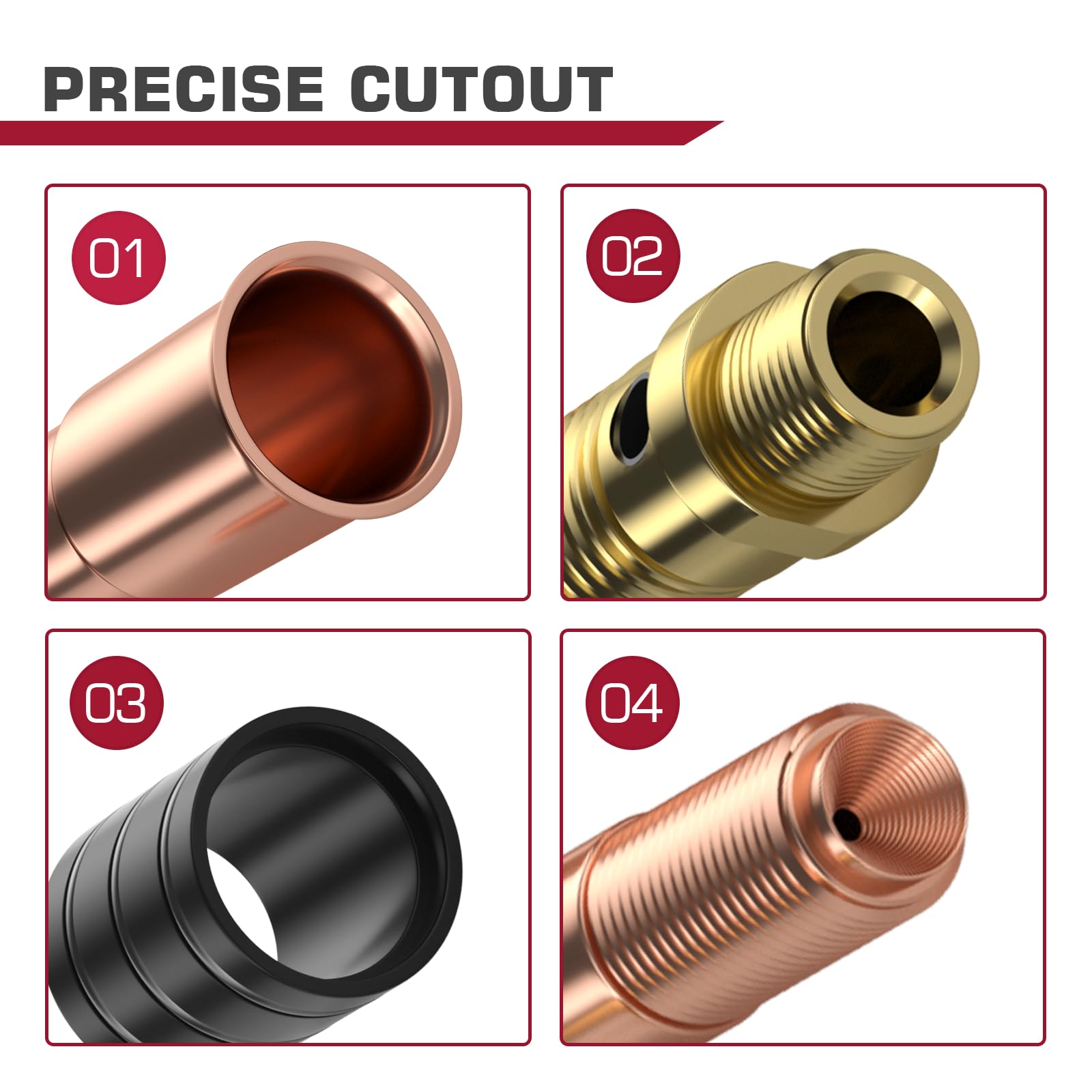 ARCCAPTAIN for Lincoln Weld Part Magnum 200/250 Tweco #2 parts .035" Contact Tip Nozzle Diffuser MIG Welding Gun Accessory Kit for Lincoln Magnum 200/250 Tweco #2 (.035" Accessory Kit) - Image 3