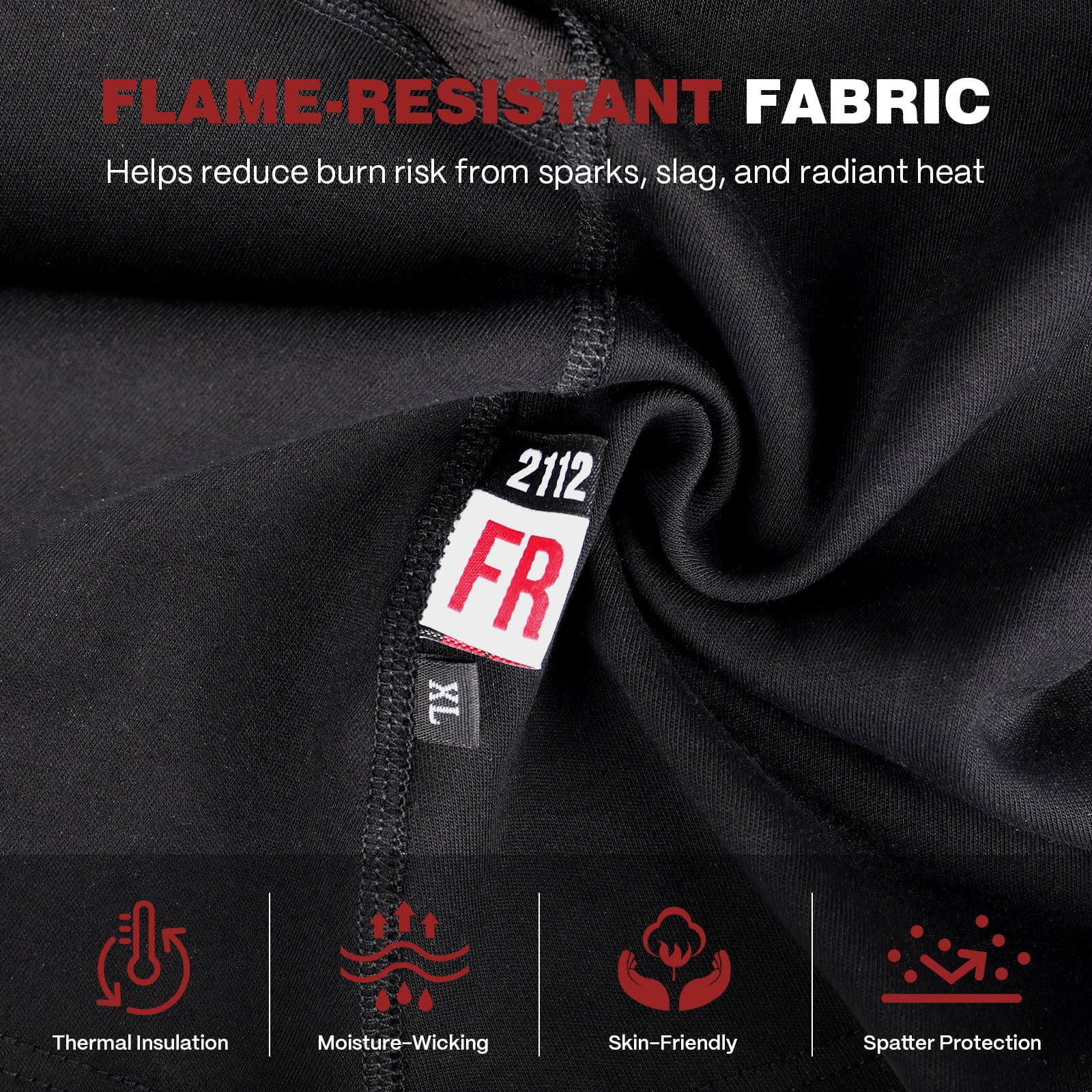 ARCCAPTAIN FR Balaclava, 7oz Flame Resistant Face Mask, Arc Rated NFPA 2112 CAT2 Welding Helmet Liner Hood - Image 3