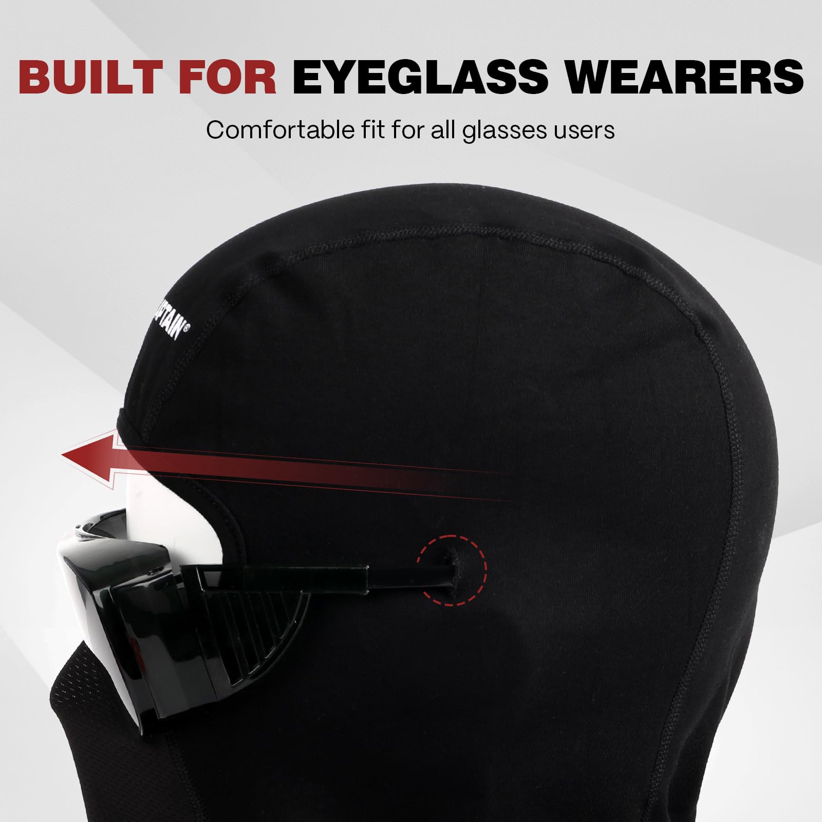 ARCCAPTAIN FR Balaclava, 7oz Flame Resistant Face Mask, Arc Rated NFPA 2112 CAT2 Welding Helmet Liner Hood - Image 6