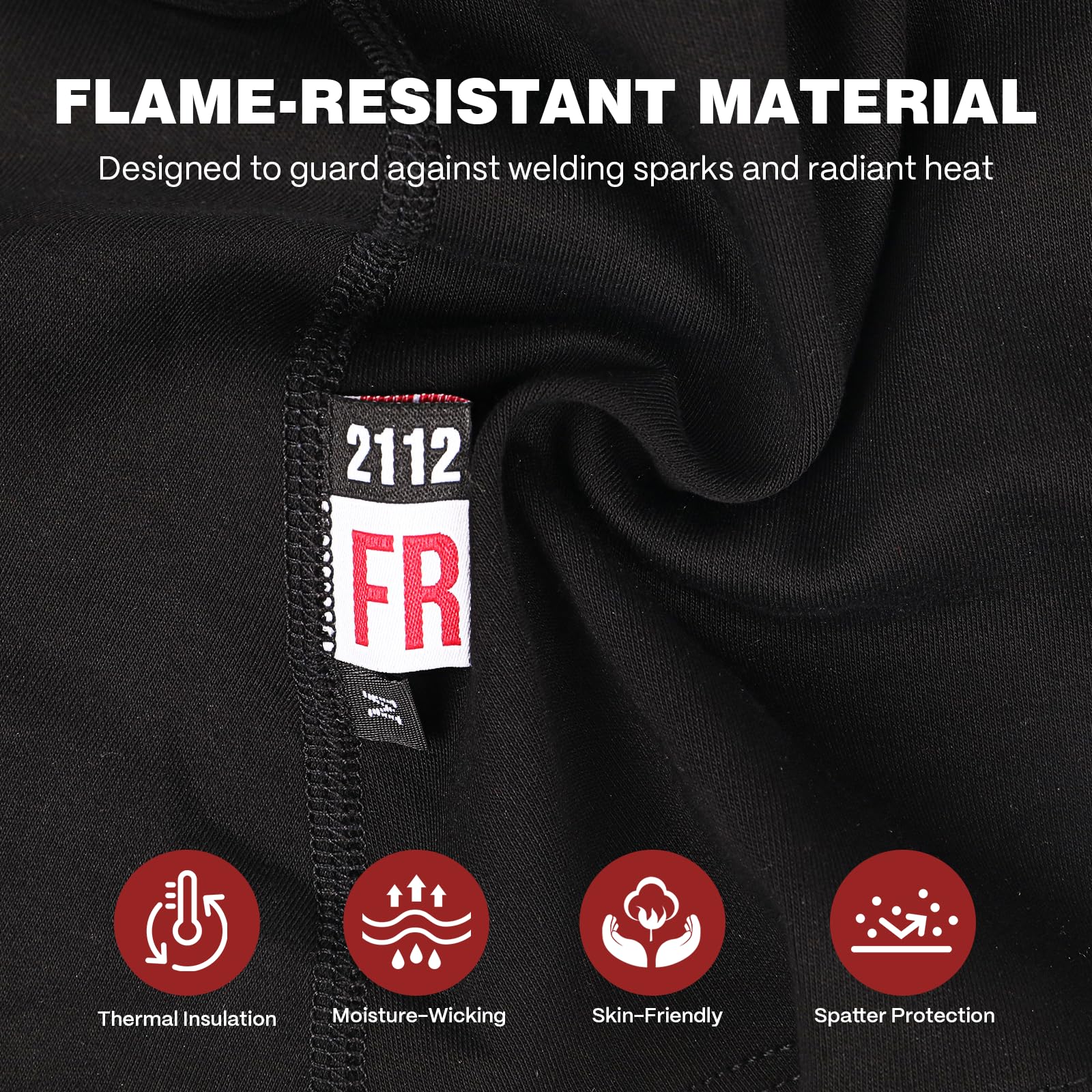 ARCCAPTAIN FR Flip-Up Balaclava, 7oz Flame Resistant Face Mask, Arc Rated NFPA 2112 CAT 2 Convertible Helmet Liner Hood - Image 3
