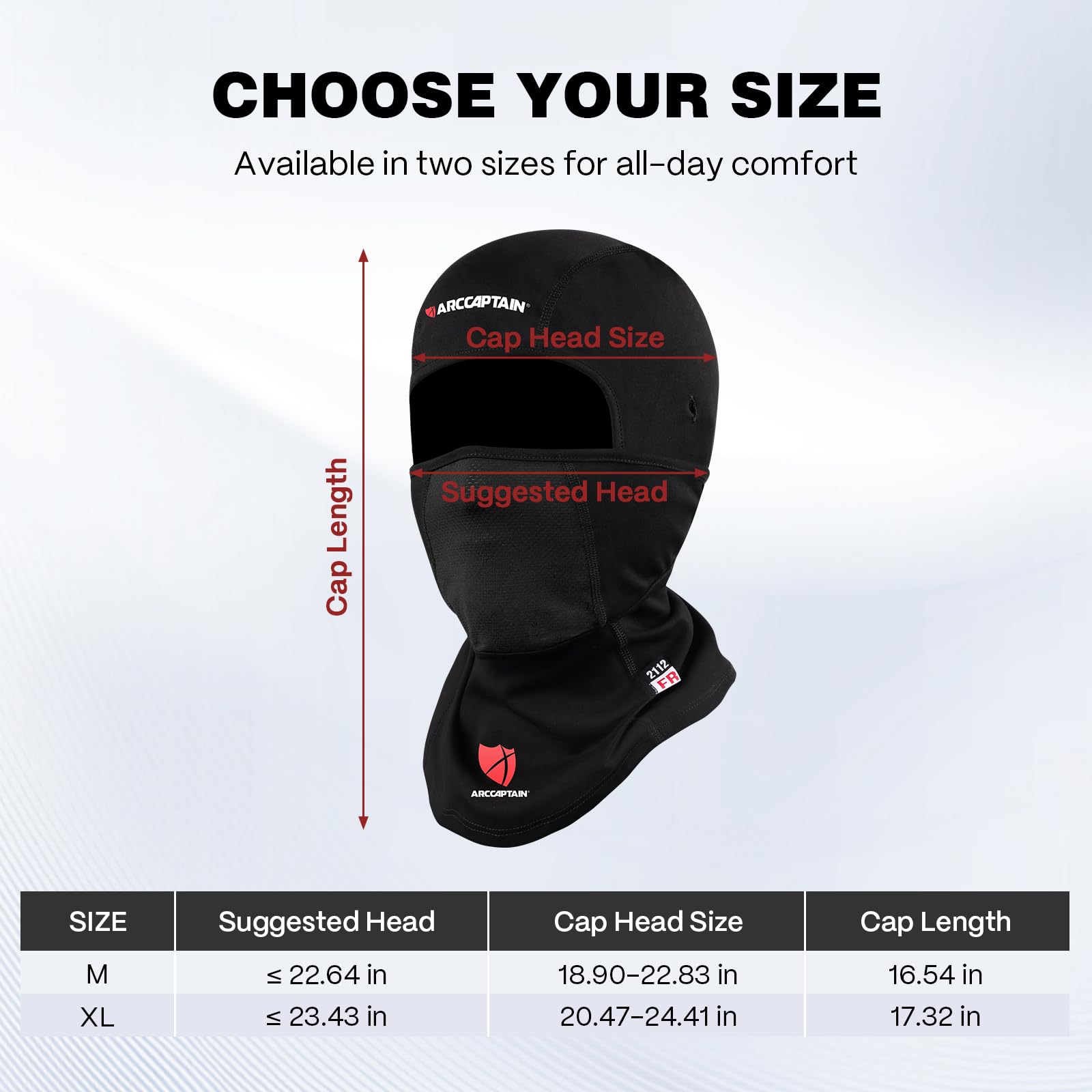 ARCCAPTAIN FR Flip-Up Balaclava, 7oz Flame Resistant Face Mask, Arc Rated NFPA 2112 CAT 2 Convertible Helmet Liner Hood - Image 5