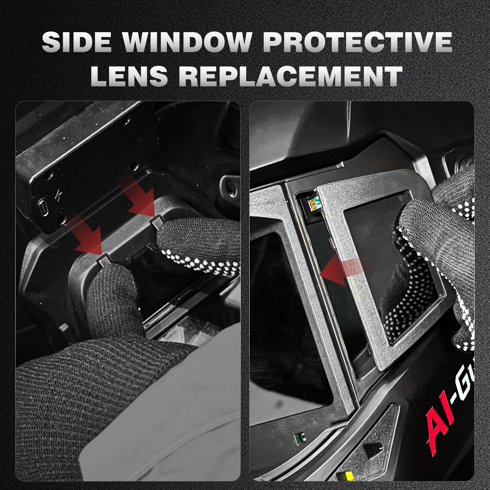 ARCCAPTAIN Intelligent Auto-Shade Welding Helmet and Large Viewing Screen Replacement Lens - Image 3
