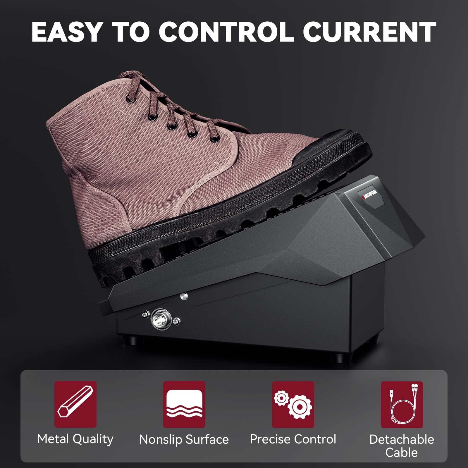 ARCCAPTAIN MIG205MP MIG Welder 9 IN 1 iControl APP Control and TIG 5-Pin Welding Foot Pedal - Image 7