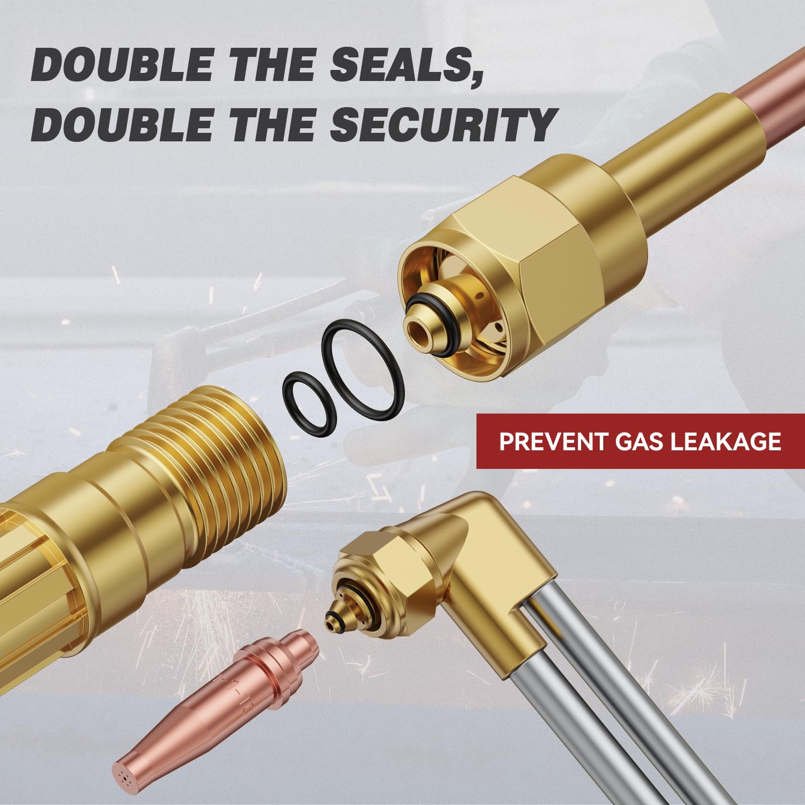 ARCCAPTAIN Oxy Acetylene Cutting Torch, Heavy Duty Cutting Torch Kit, CA2460 Cutting Attachment Weldig Torch with Check Valve - Image 5