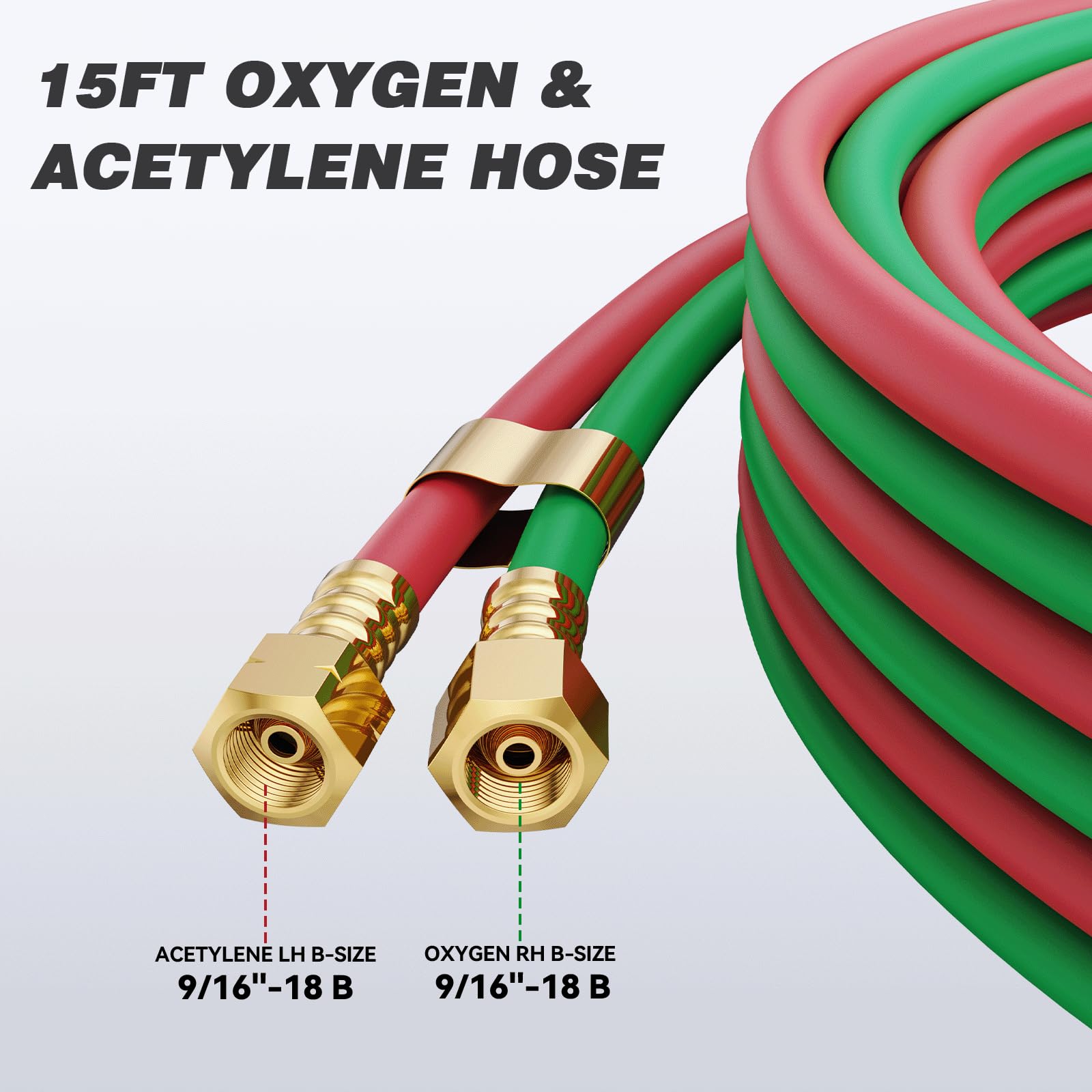 ARCCAPTAIN Oxy Acetylene Torch Kit with Check Valves, Medium Duty Gas Welding Cutting Torch Kit with Hose, Regulator Gauges, Cutting Tip, 3 Welding Tips and Storage Case - Image 4