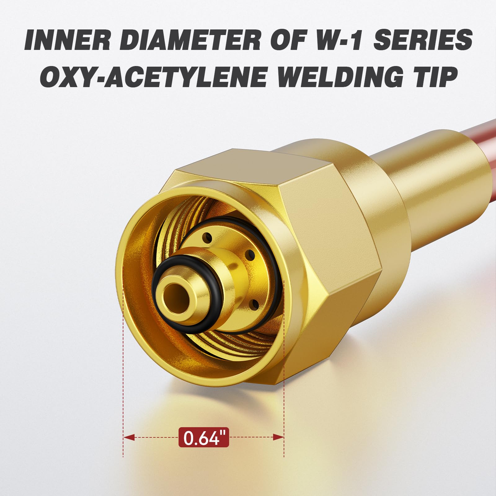 ARCCAPTAIN Oxy Acetylene Welding Nozzle W-1 Series Replacement for Victor 100 Series, Size 1-3 - Image 3