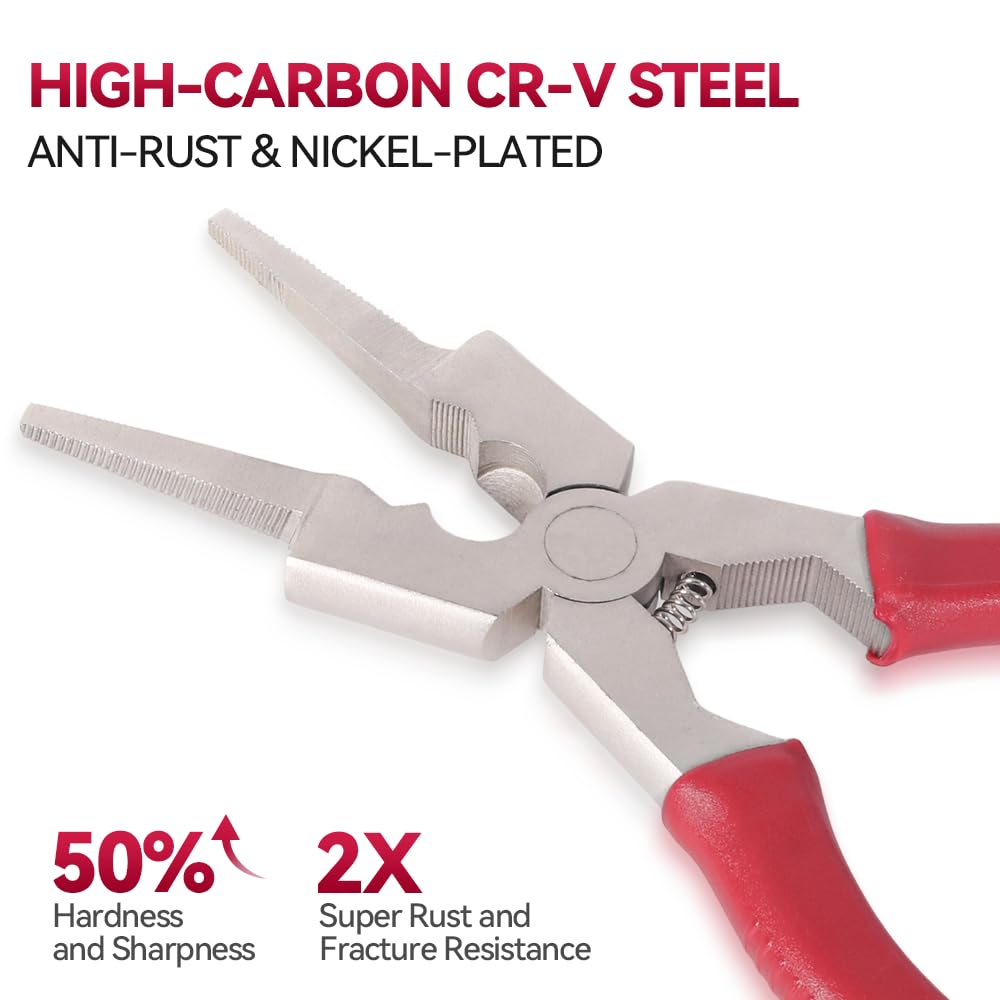 ARCCAPTAIN Professional 8" Welding Pliers, Sharp MIG Plier for Rust Resistant, Long Nose Pliers with Anti-slip Handle - Durable and Efficient - Image 5
