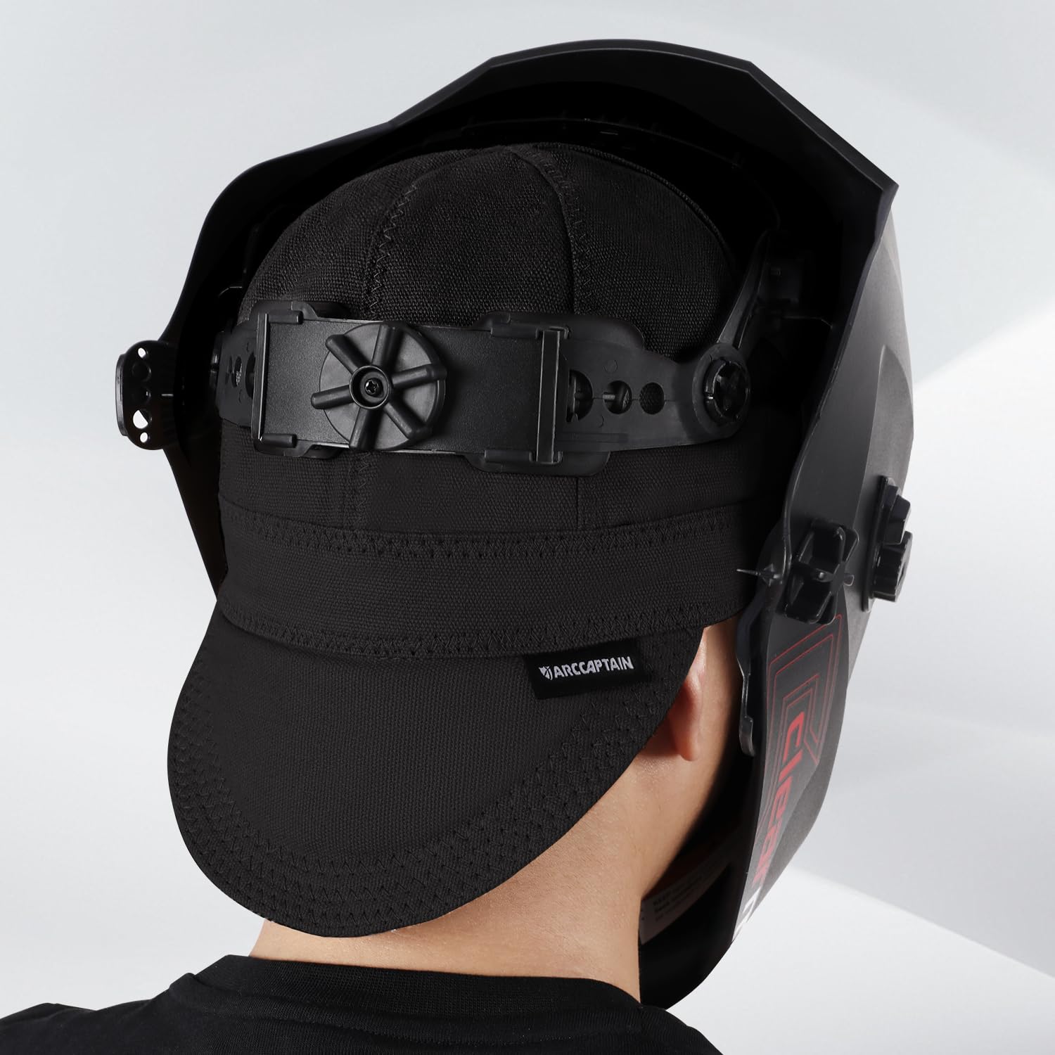 ARCCAPTAIN Reversible Welding Cap, 8 Panel Protective Welders Cap, 10 oz Fireproof Cotton Comforts for Safety and Protection While Welding to Men Women, Black, 7 1/4 - Image 8