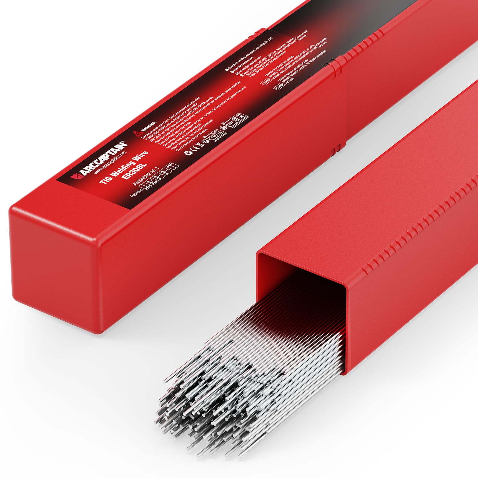 ARCCAPTAIN Stainless Steel TIG Welding Rod ER308L TIG Filler Rod, 1/16" x 16" 5LB