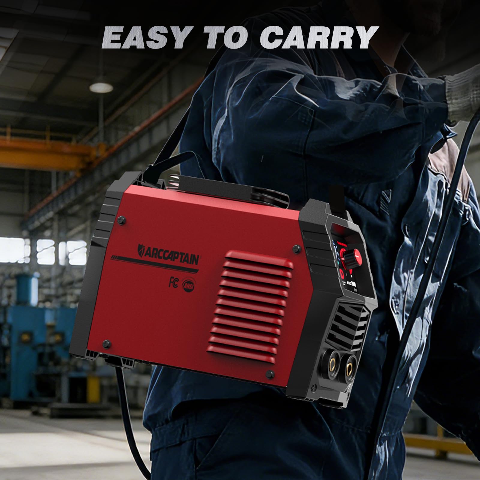 ARCCAPTAIN Stick Welder, [Large LED Display] 200A ARC/Lift TIG Welding Machine with Synergic Control, IGBT Inverter 110V/220V Portable MMA Welder Machine with Hot Start, Arc force and Anti-Stick - Image 7