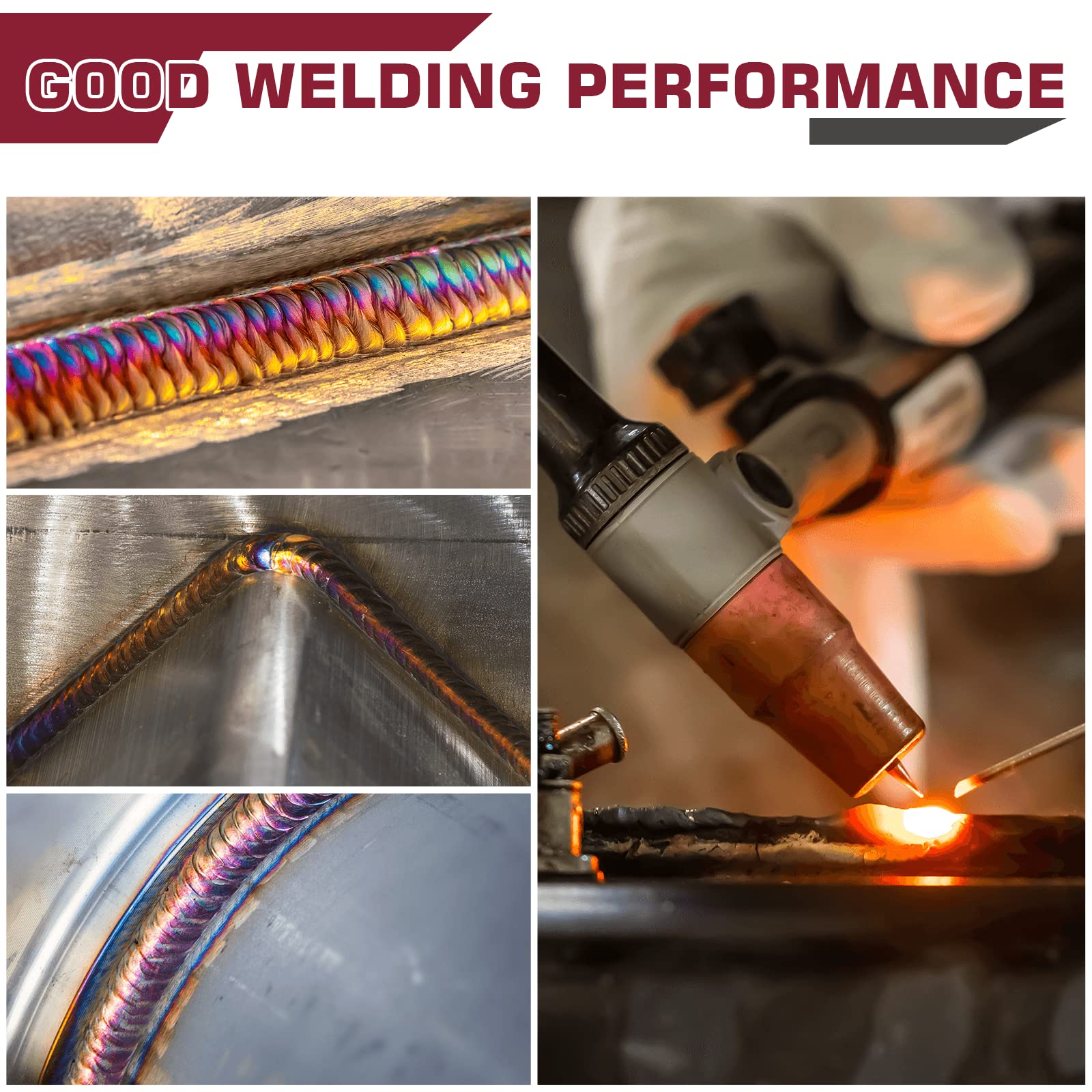 ARCCAPTAIN TIG Welding Tungsten Electrode 10-Pack 3/32"x 7"(Red, WT20/EWth-2) - Image 7
