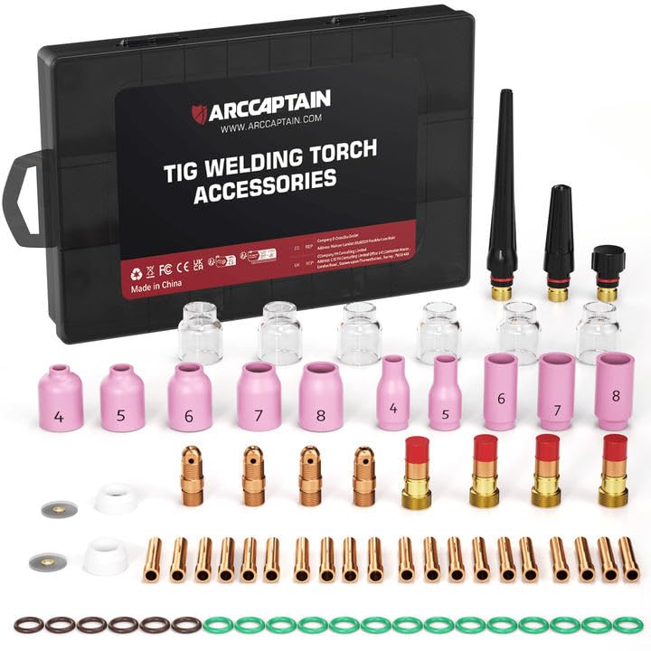 MIG205MP MIG Welder & TIG Welding Torch Accessories kit 71 Pcs & 60PCS PT31 Plasma Cutting Consumables Fit - Image 5